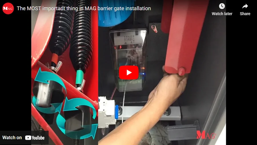 The MOST important thing in MAG barrier gate installation