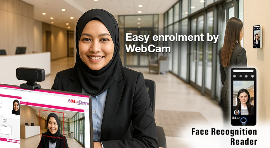 HOW TO CHOOSE BETWEEN CARD OR FACE READER FOR YOUR ACCESS CONTROL? 28 Easy enrollment by webcam2