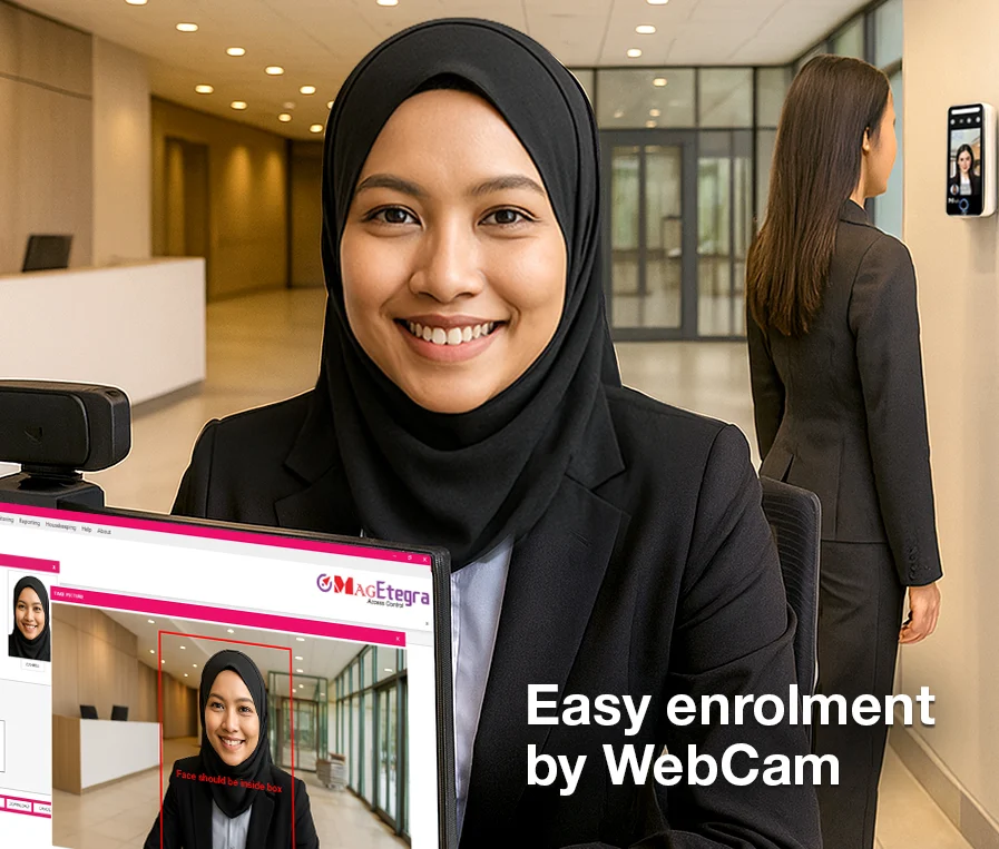 HOW TO CHOOSE BETWEEN CARD OR FACE READER FOR YOUR ACCESS CONTROL? 29 Easy enrollment by webcam mobile2