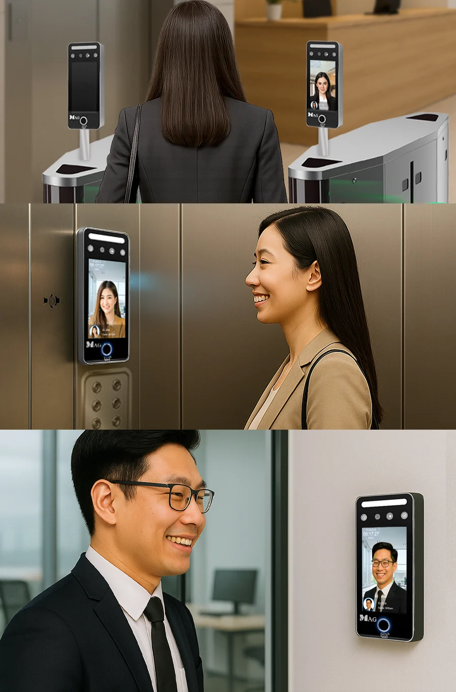 HOW TO CHOOSE BETWEEN CARD OR FACE READER FOR YOUR ACCESS CONTROL? 19 For commercial buildings mobile