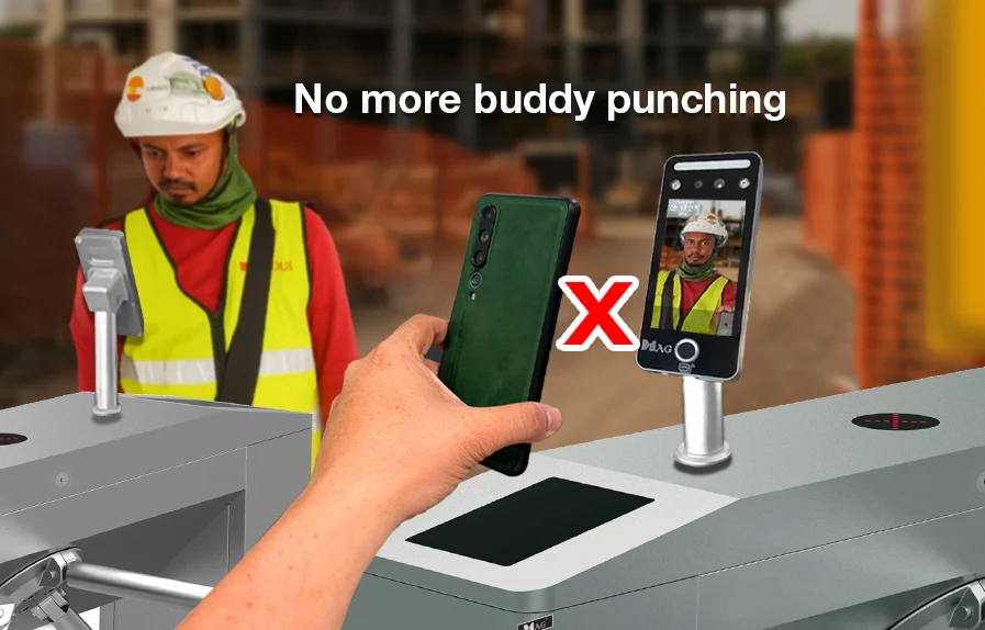 HOW TO CHOOSE BETWEEN CARD OR FACE READER FOR YOUR ACCESS CONTROL? 12 No more buddy punching2