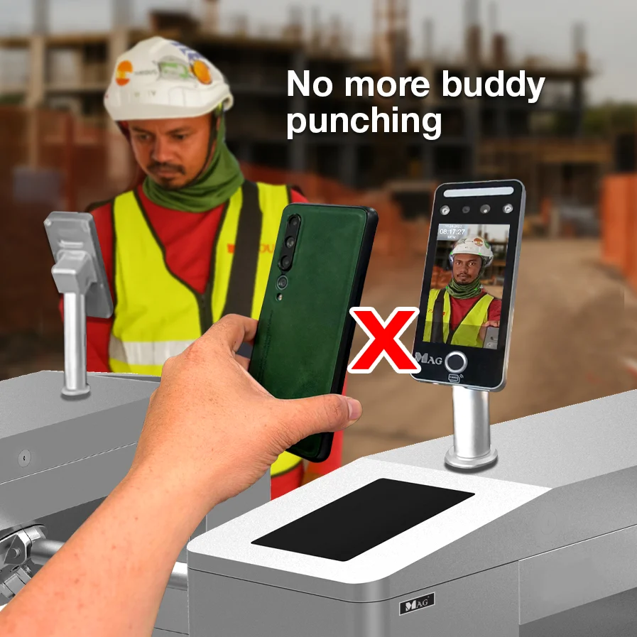 HOW TO CHOOSE BETWEEN CARD OR FACE READER FOR YOUR ACCESS CONTROL? 13 No more buddy punching mobile2