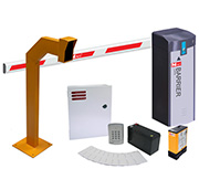 Barrier gate package for warehouse