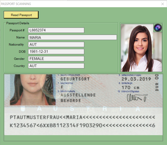 ME-VMS Enterprise passport scanner