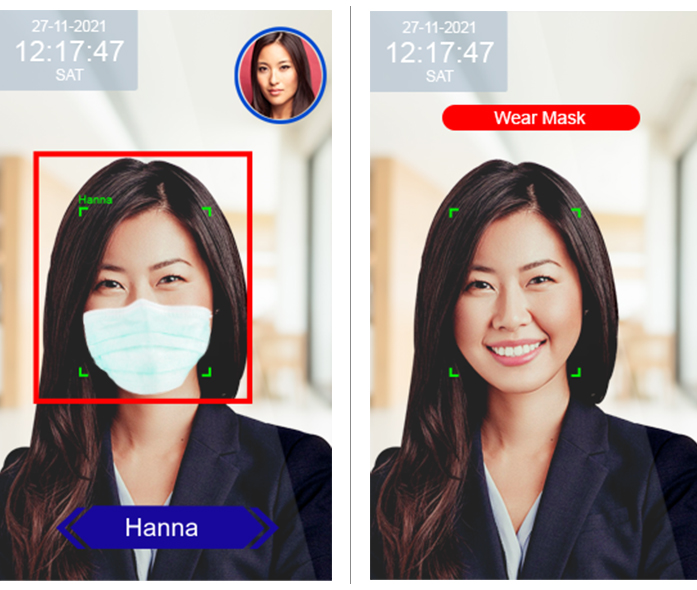 Top product face recognition reader