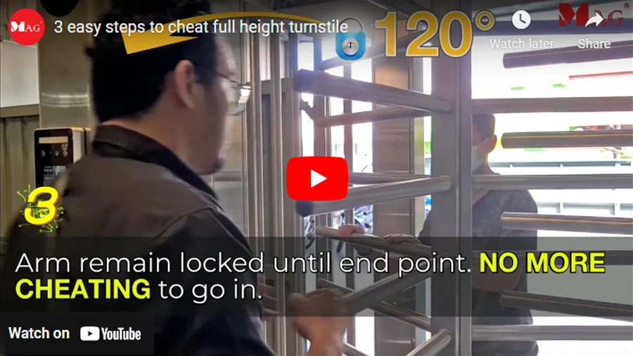 3 easy steps to cheat full height turnstile