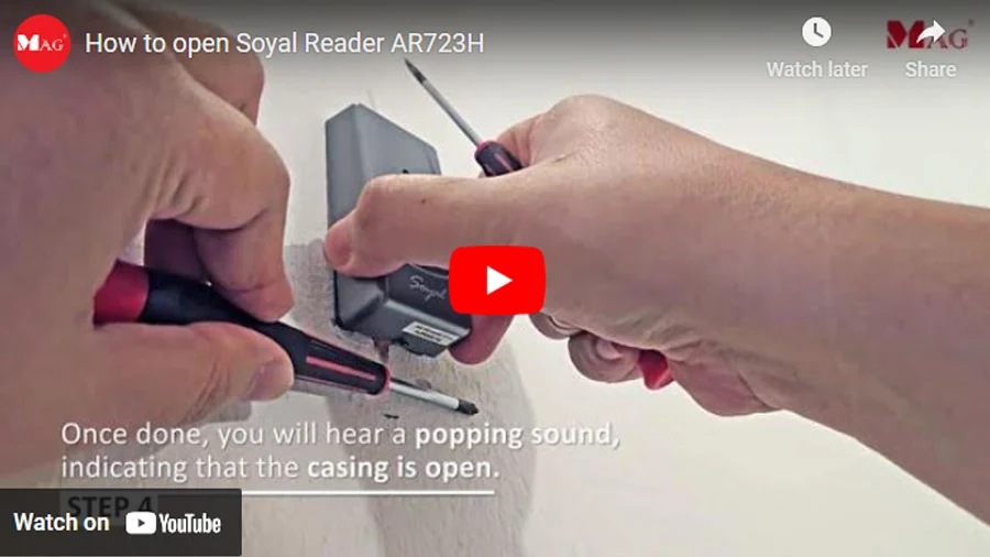 How to open Soyal Reader AR723H