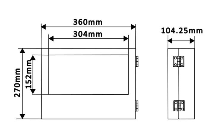 LPR LED dimension