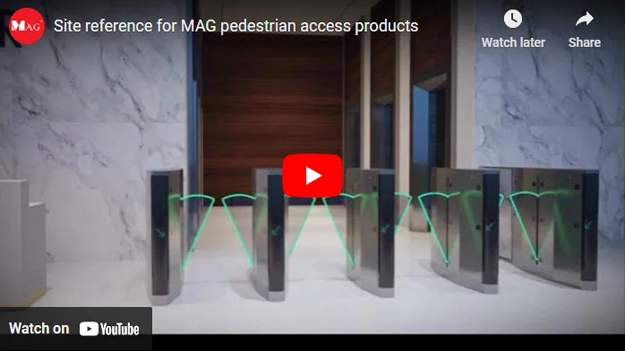 Site reference for MAG pedestrian access products