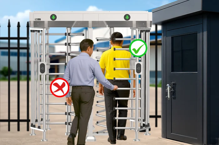 How to cheat a full-height turnstile?