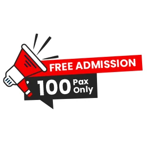 Free admission icon