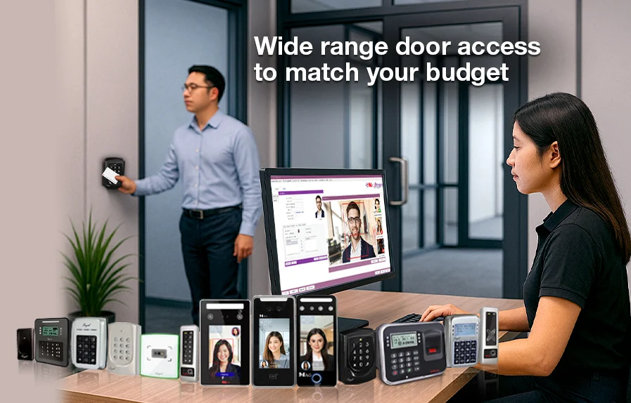 HOW TO CHOOSE BETWEEN CARD OR FACE READER FOR YOUR ACCESS CONTROL? 8 Wide range door access to match your budget3