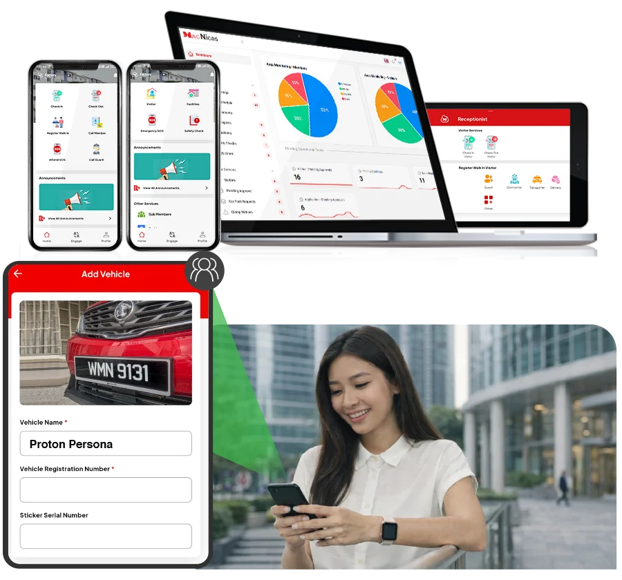 MagNicas UI phone web portal 3 mobile view