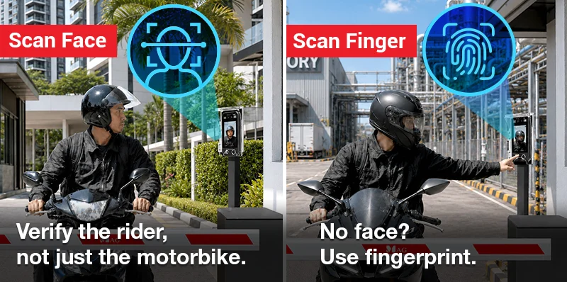 Avoid motorbike access security loopholes