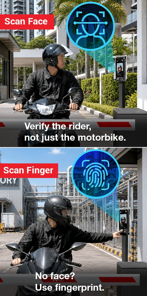 Avoid motorbike access security loopholes