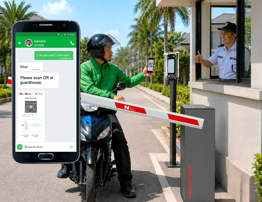Prevent delivery riders from congesting the guardhouse
