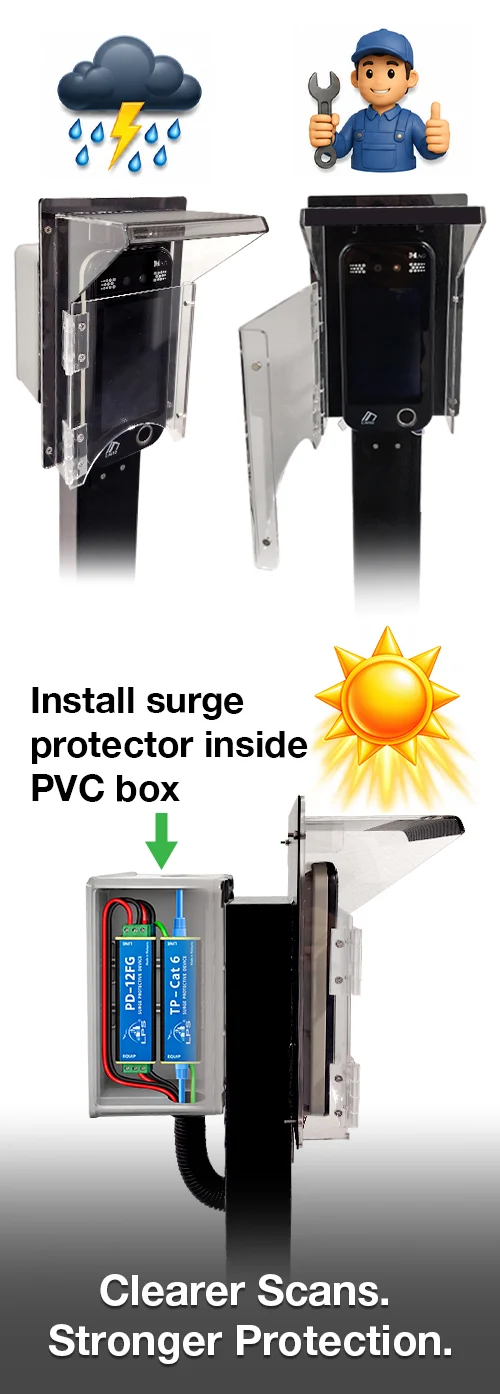 Prevent weather from disrupting face access